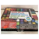 Travel Art Set.  80pc set.  In Carry case.