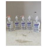 5 Pump Bottles Purell Hand Sanitizer. 8oz each