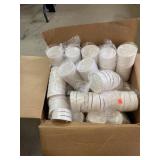 Box of Paper Food Containers and Lids