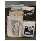 Lot of Curtain Panels  Various  Sizes and Styles.