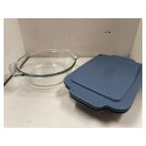 Anchor Hocking Glass Bowl & Casserole Pan with