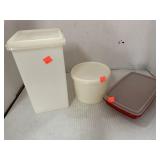 2 ct. Tupperware & 1 ct. Plastic Container