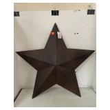 Rustic Metal Star Decor Piece - approx. 22 in. x