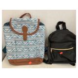 2 back packs / purses.