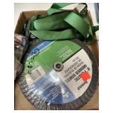 Mower wheel & straps.