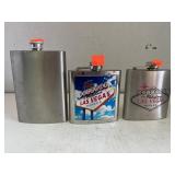 3 flasks.  2 are Las Vegas.