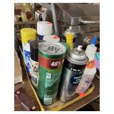 Lot of Various Sprays & Powders - Cleaners & More
