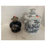 Ceramic Rooster Pot With Lid approximately 10 in