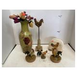 Group Lot Rooster Decor