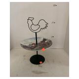 Decorative Rooster Serving Tray. Approximately 15