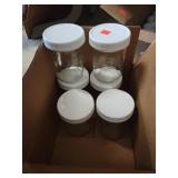 Lot of 6 Ball Jars W/ Screw On Lids