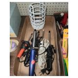 Lot if Curling Irons & Curling Brushes & Metal