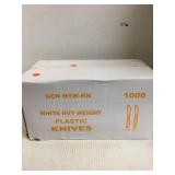 White Heavyweight Plastic Knives
Box of 1000