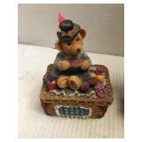 Bear Trinket Box and Music Box
Music box plays