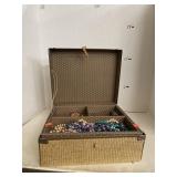 Vintage Jewelry Box & Jewelry