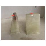 Set of Stone Bookends - Quartz?