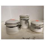 3 ct. - Ceramic Jars with Lock Lids