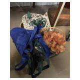 Lot of Baskets, Faux Flowers, & more