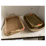 Basket & Pampered Chef Bread Pan and 9x13