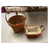 2 Longaberger baskets.