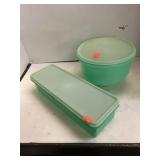 Tupperware Storage items.  One for lettuce. One