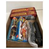 Lot of  5 HO Scale Train Cars Plus Double Engine