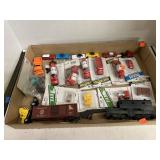 Flat of HO Scale Car and Truck Accessories