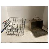 Vintage RoundTrip Smoking Tobacco TinLunch Pail