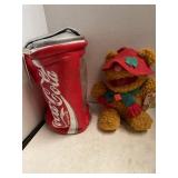 Vintage Coca Cola Beverage Cooler and Small