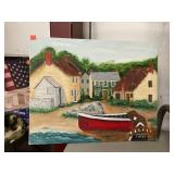 20 in. x 16 in. Canvas Beach Picture