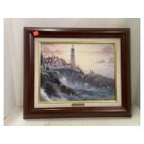 Thomas Kinkade Framed Lighthouse Picture -