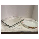 Anchor Hocking 9.5 x 13 in. Glass Pan & Ceramic