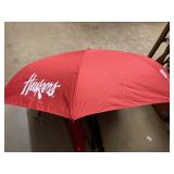 2 Better Brella Umbrellas. Black / red. Huskers.