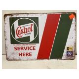 CASTROL. Metal sign. 12x 8