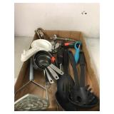 Flat of Miscellaneous Kitchen Utensils