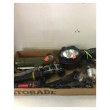 Flat of Outdoor Gear
Flashlights, headlamps,