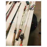 Qty. 6 Ice Fishing Poles
Bobbers and lure