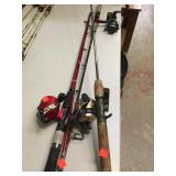 Qty 3 Fishing Poles with Reels
Shakespeare