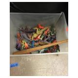 Drawer of Toy Dinosaurs and Wooden