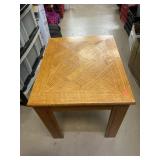 Parquet Top End Table  18 x 22   18 in Tall