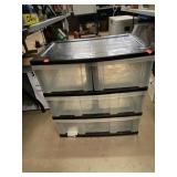 Plastic Storage Drawer Unit.  Approximately 23 x