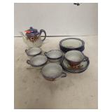 Japanese Miniature Lustre Ware Tea set