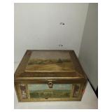 Metal Box W/ Multiple Scenes on it