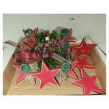 Christmas Themed Candle Holder Centerpiece