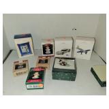 Lot of 8 Christmas Ornaments Mist Are Hallmark