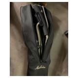 MacCabee folding chair in case.