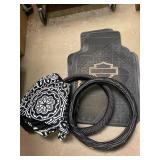 Automotive Lot. Floor Mats Steering Wheel Covers