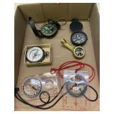 Lot of 6 Compasses