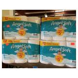 4 - 12 packs of Angel Soft Bathroom Tissue.