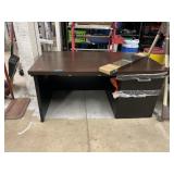 Desk with Privacy Panel & Adjustable legs